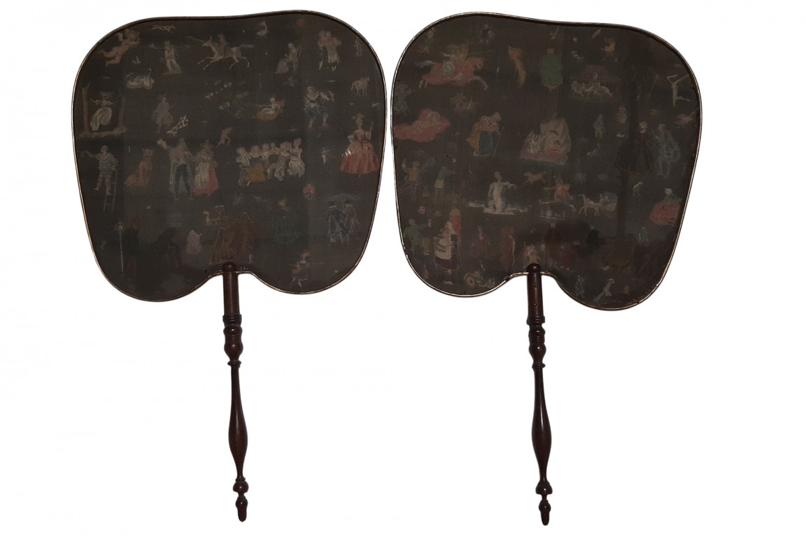 Light and transparency, magic lantern fixed fans, 19th Century