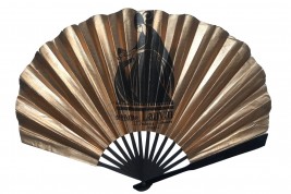 Noir et or de Lanvin, éventail publicitaire période art déco