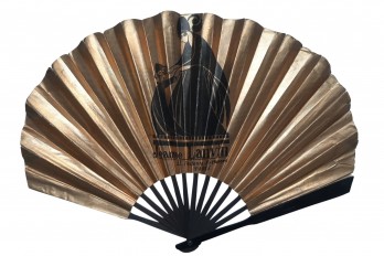 Noir et or de Lanvin, éventail publicitaire période art déco