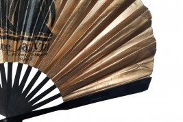 Black & gold, advertising fan for Jeanne Lanvin, Art Deco period