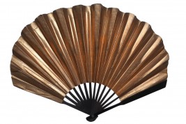 Black & gold, advertising fan for Jeanne Lanvin, Art Deco period