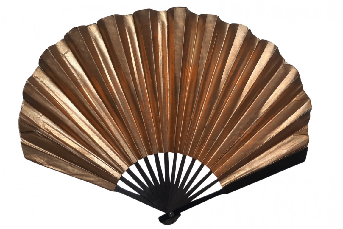 Black & gold, advertising fan for Jeanne Lanvin, Art Deco period