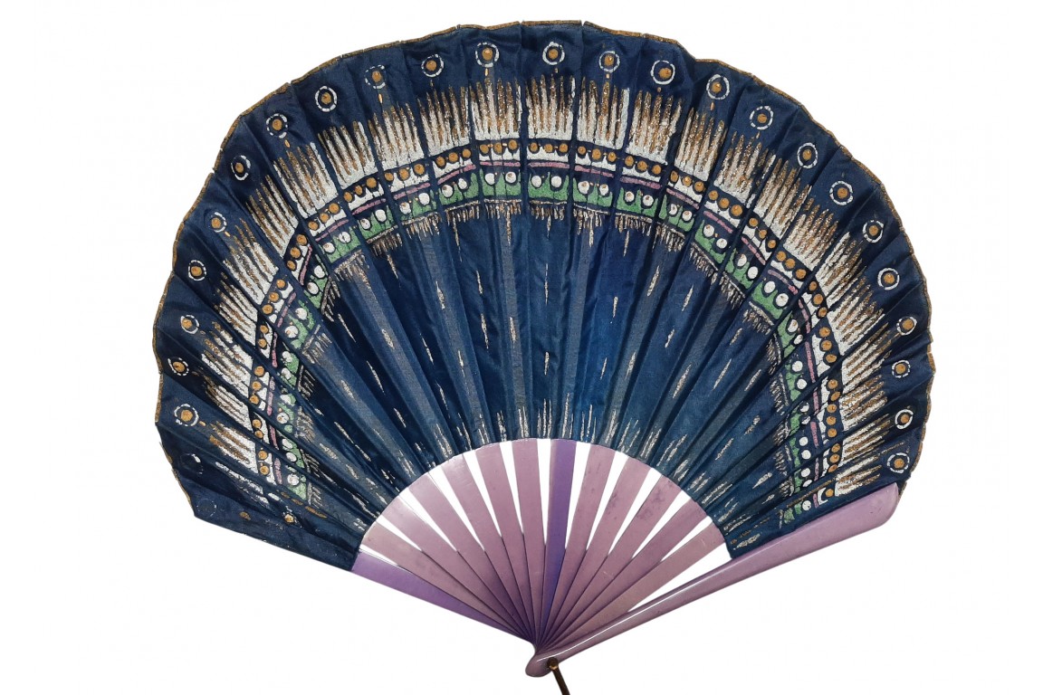 Art deco colors, fan circa 1920-30
