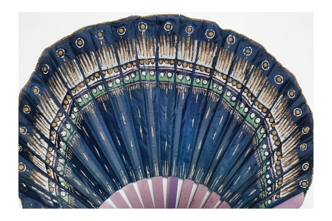 Art deco colors, fan circa 1920-30