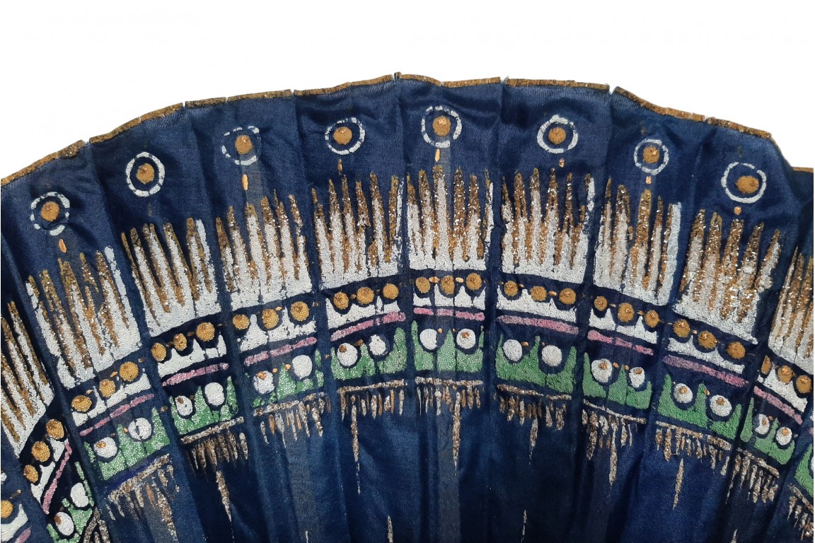 Art deco colors, fan circa 1920-30