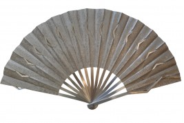 Sylvain Le Guen's black and silver openwork fans, a pair, 2025