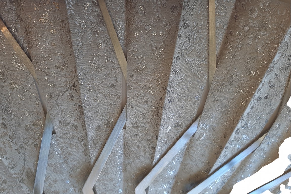 Sylvain Le Guen's black and silver openwork fans, a pair, 2025