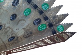 Black and green Wedgwood style, fan circa 1830