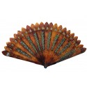Turquoise forget-me-not, fan circa 1820-35