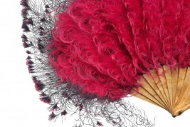 Bleu, rose et vert. Éventails art déco