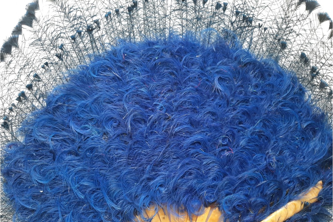 Bleu, rose et vert. Éventails art déco