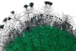 Bleu, rose et vert. Éventails art déco