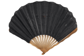 At the court of the Pierrots, fan by Van Garden circa 1912