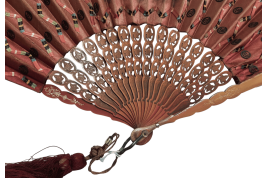Colombine as Harlequin, fan circa 1890