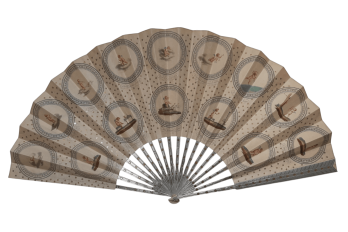 The birth and triumph of Love, fan circa 1890
