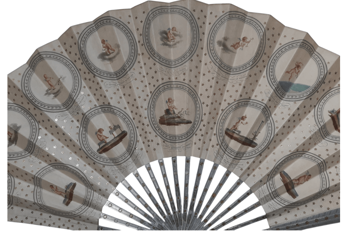 The birth and triumph of Love, fan circa 1890