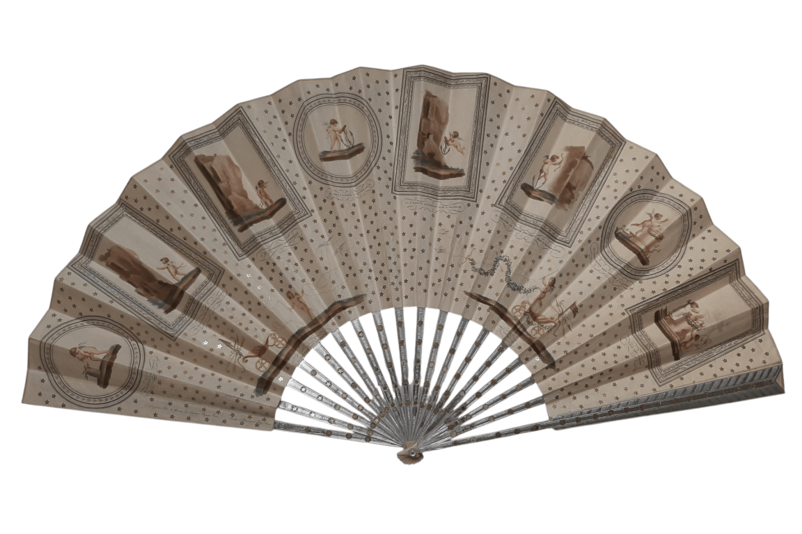 The birth and triumph of Love, fan circa 1890