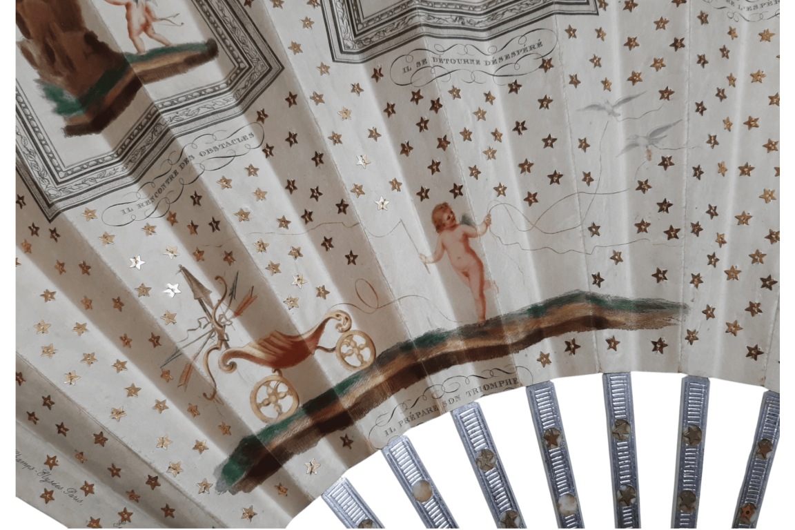 The birth and triumph of Love, fan circa 1890