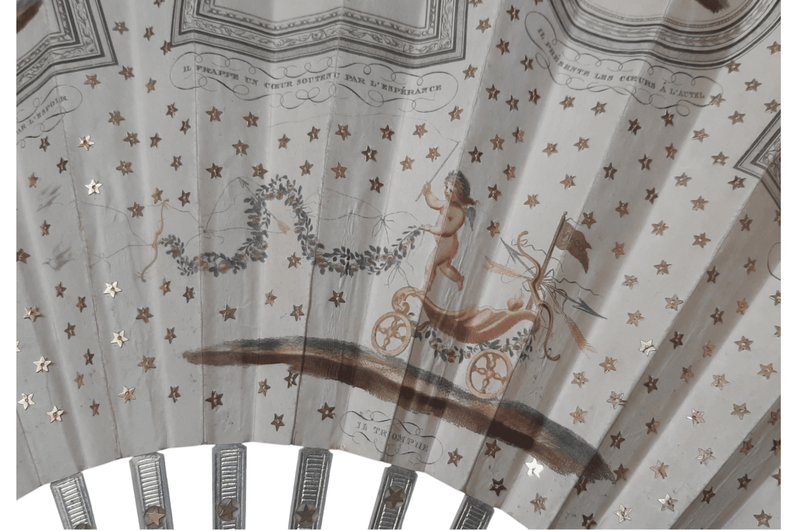 The birth and triumph of Love, fan circa 1890