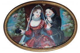 Columbine and Scaramouch. 18th century