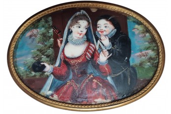 Columbine and Scaramouch. 18th century