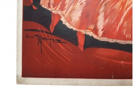 Harlequin and Champagne Edouard Besserat, advertising poster, circa 1930