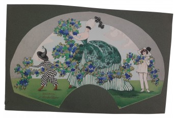 Colombine by Léone Georges, fan design circa 1910