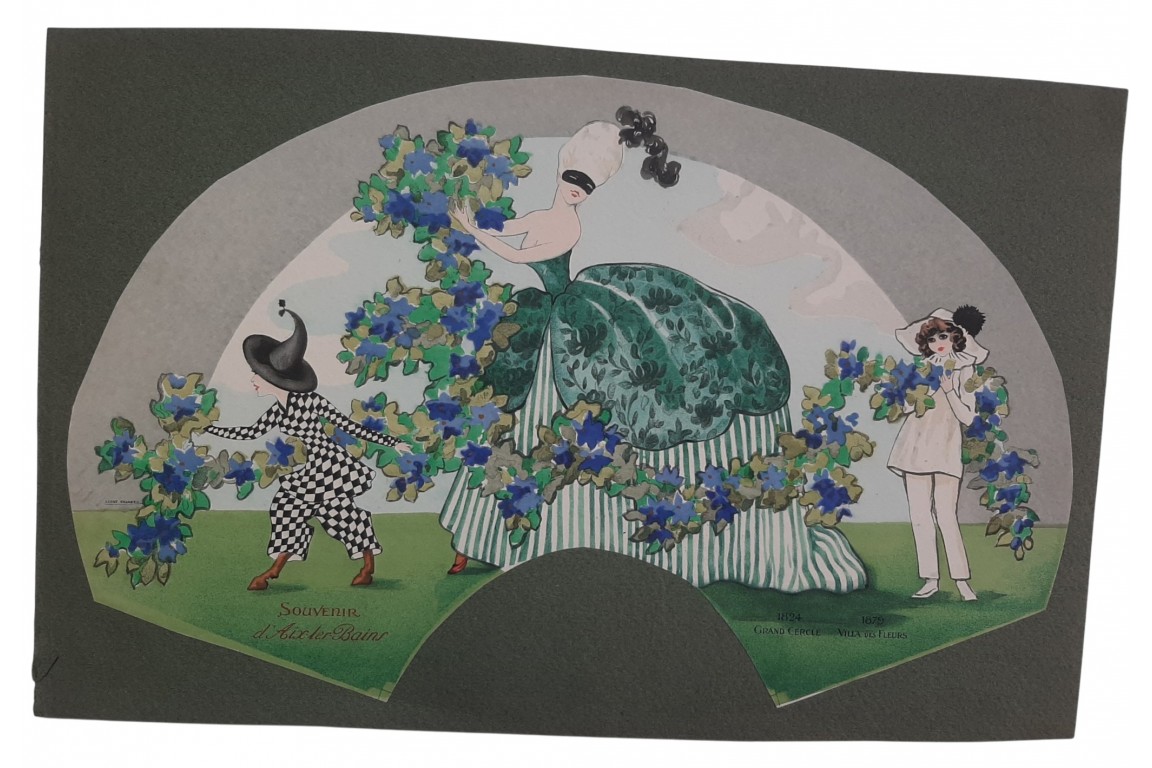 Colombine by Léone Georges, fan design circa 1910