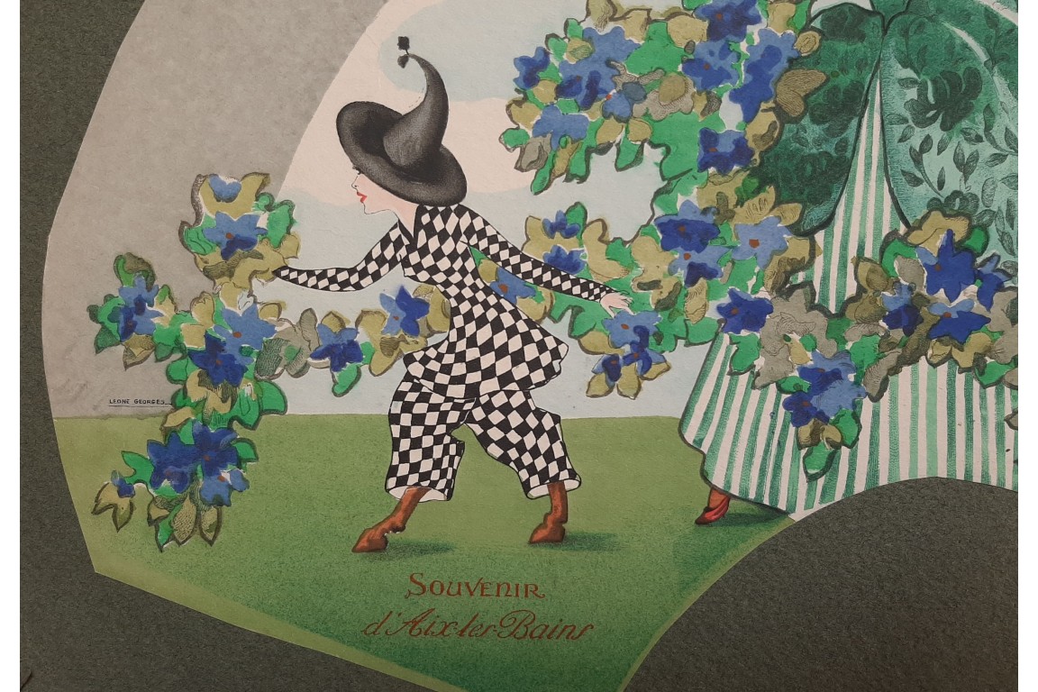 Colombine by Léone Georges, fan design circa 1910