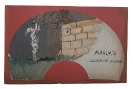 The Pierrots of Maxim’s, fan designs circa 1900–10