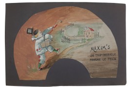 The Pierrots of Maxim’s, fan designs circa 1900–10