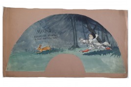 The Pierrots of Maxim’s, fan designs circa 1900–10