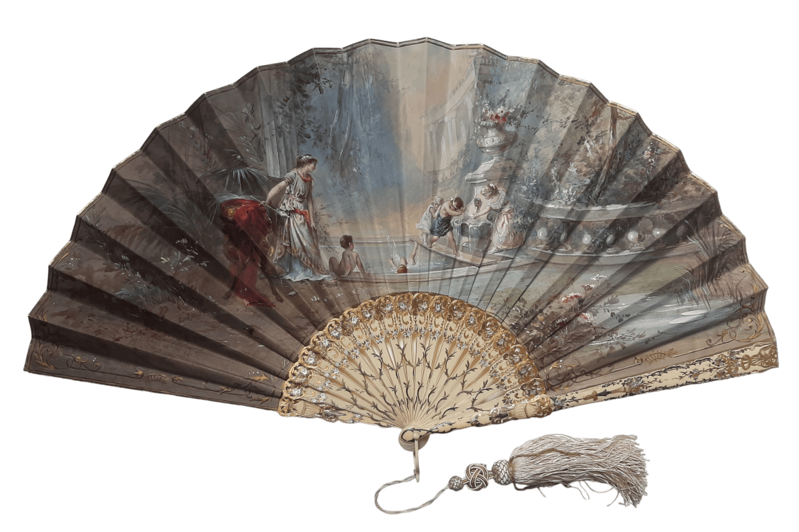 Jeu d'enfants, éventail de Louise Gatzert vers 1890-95