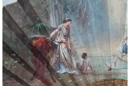 Jeu d'enfants, éventail de Louise Gatzert vers 1890-95