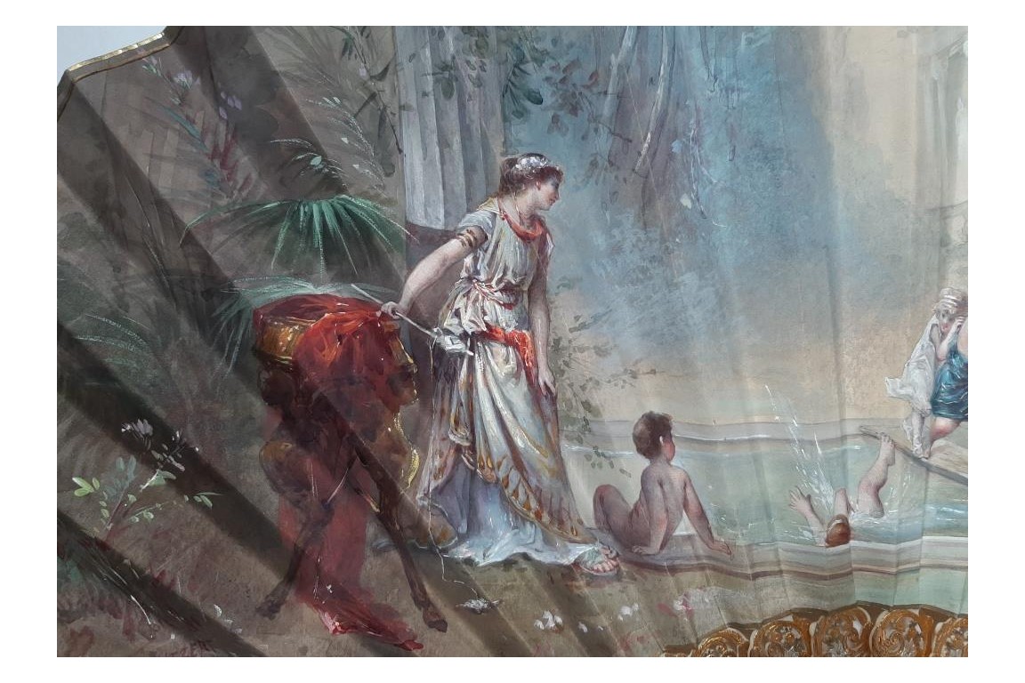 Jeu d'enfants, éventail de Louise Gatzert vers 1890-95