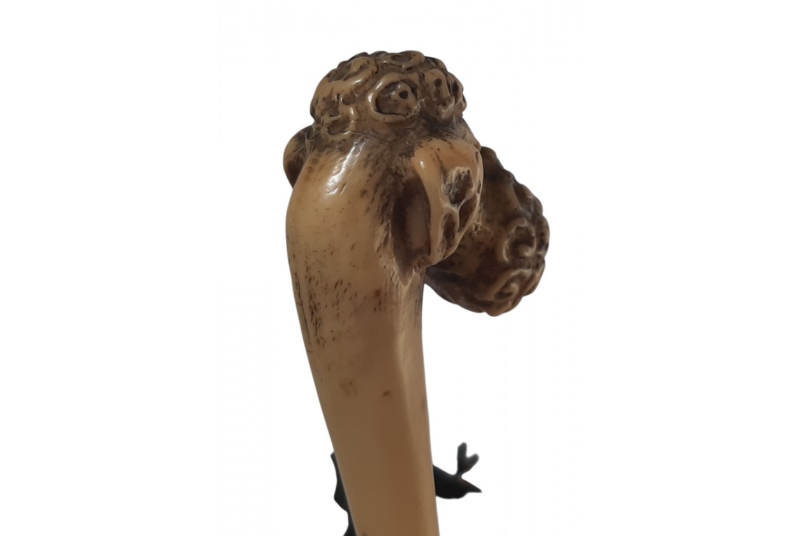 Caniche, ombrelle de poupée début XXe siècle
