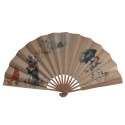 Street children, fan designed by Poulbot for the Café de la Paix, circa 1910