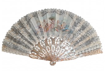 Little darlings, fan circa 1900