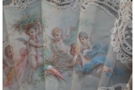 Little darlings, fan circa 1900