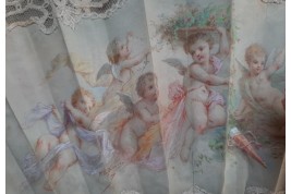 Little darlings, fan circa 1900