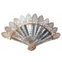 Doll's fan, mother of pearl, circa 1900-1930