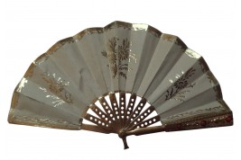 Bullfight, tiny fan, 19th century