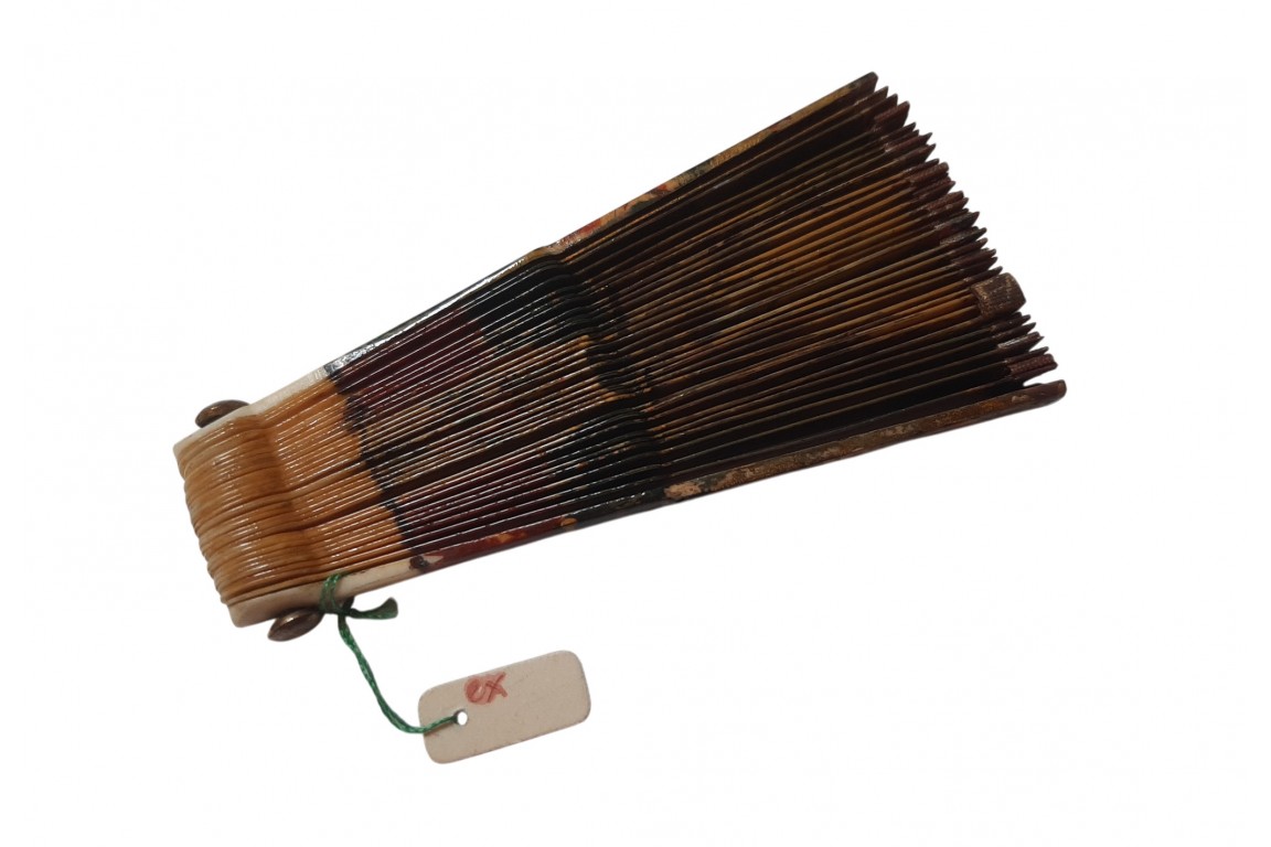 Miniature fan in the style of vernis Martin, 19th century