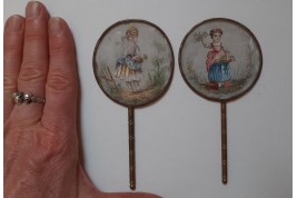 Écrans de poupée ou miniatures, fin XIXè siècle