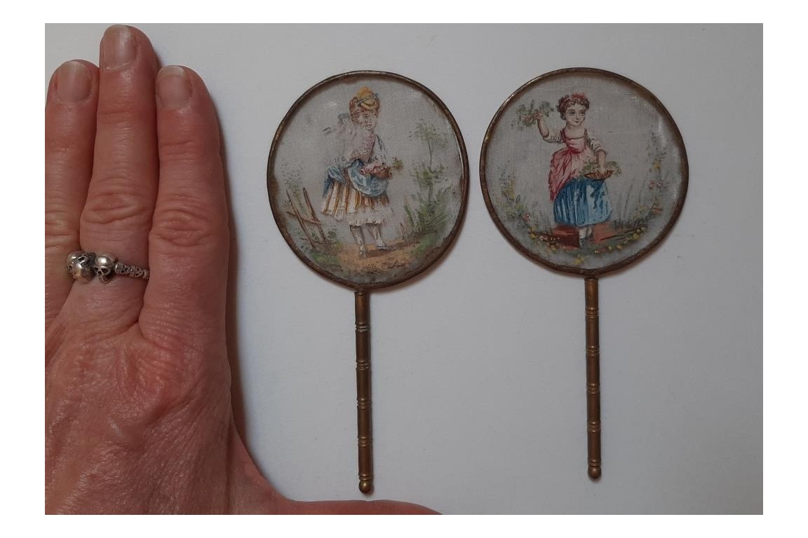 Écrans de poupée ou miniatures, fin XIXè siècle