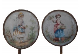 Écrans de poupée ou miniatures, fin XIXè siècle