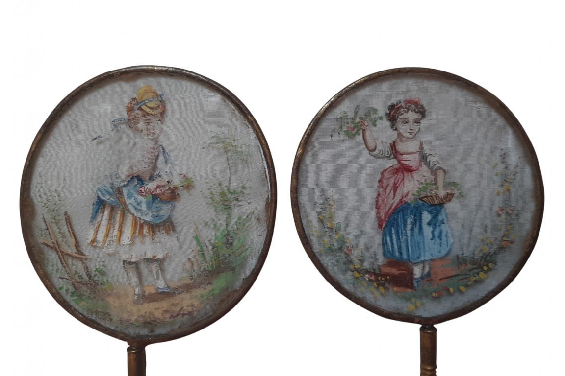 Écrans de poupée ou miniatures, fin XIXè siècle