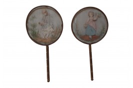 Écrans de poupée ou miniatures, fin XIXè siècle