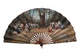 Children’s afternoon snack, fan by Van Garden, circa 1890–95
