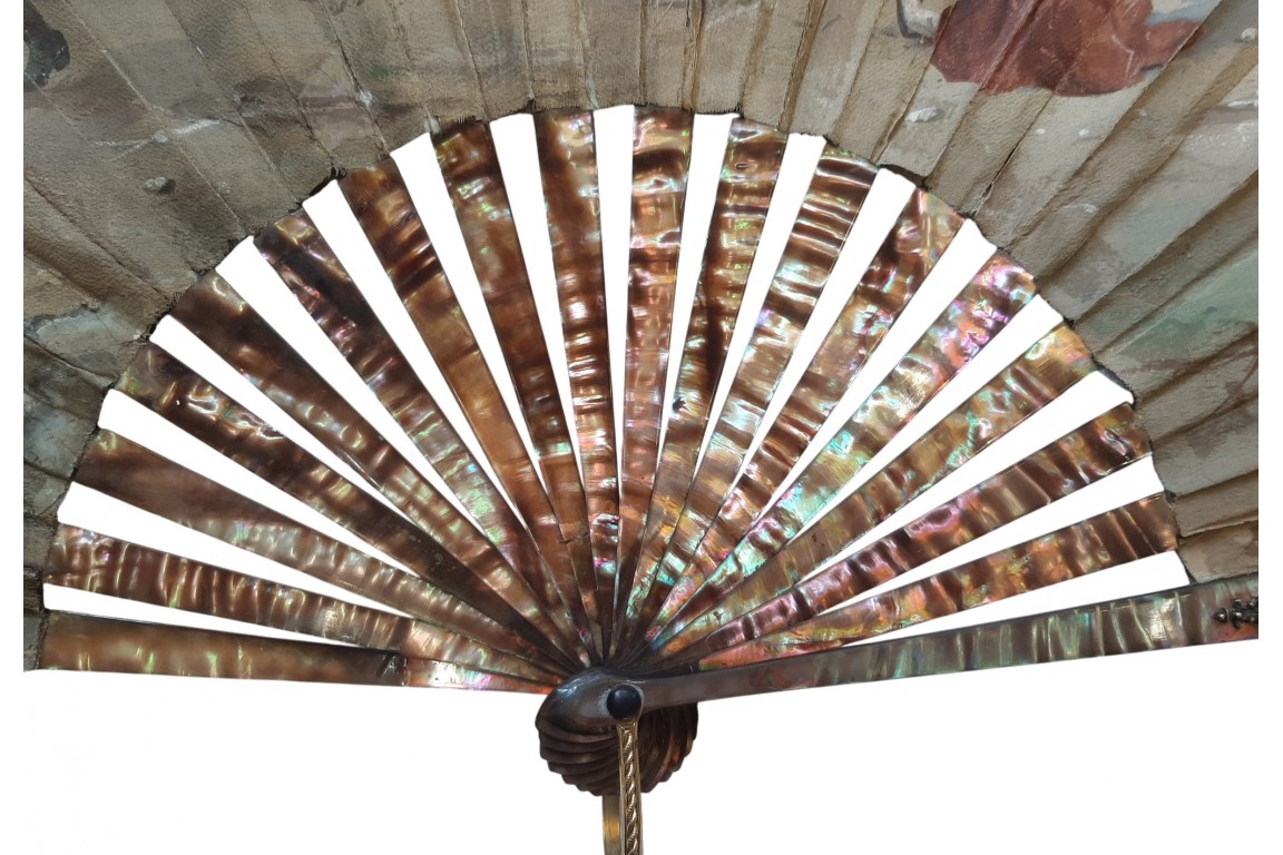 Children’s afternoon snack, fan by Van Garden, circa 1890–95